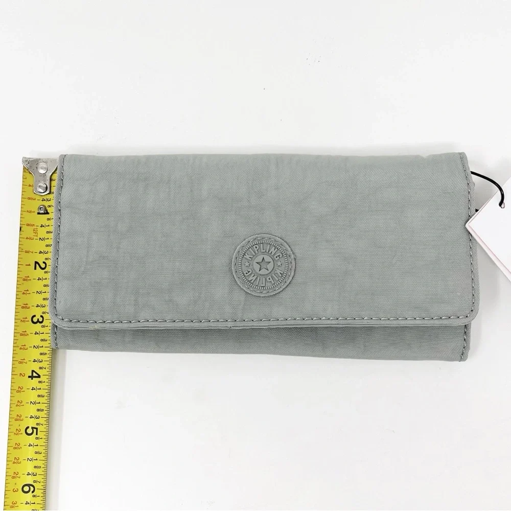 Kipling Wallet Accordion Style Snap Button Closure AC7227 Lime Stone 7.5”x3.7” - Picture 12 of 12